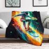 AAPZY Astronaut Plush Sofa Blanket, Super-Soft Flannel Fleece Throw, 180 × 200 cm view 2