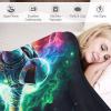 AAPZY Astronaut Plush Sofa Blanket, Super-Soft Flannel Fleece Throw, 180 × 200 cm view 3