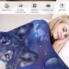 Wolf Flannel Fleece Blanket for Sofa, Couch, or Bed, 130 x 150 cm view 3