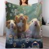 AAPZY Fuzzy Hamster Sofa Blanket, Super-Soft Flannel Fleece Throw, 130 x 180 cm view 1