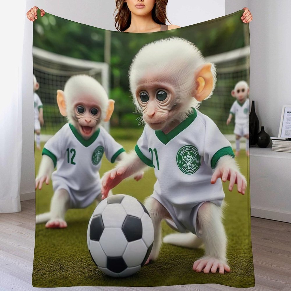 AAPZY ser AFFE Soft Flannel Fleece Blanket for Children and Adults, Four-Season Throw for Bed or Couch, 150 x 200 cm