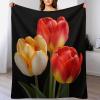 Flower Plush Fleece Blanket, Soft and Warm, 130 x 150 cm view 1