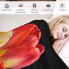 Flower Plush Fleece Blanket, Soft and Warm, 130 x 150 cm view 3