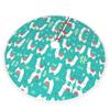 Cute Christmas Tree Skirt with Pom-Poms, Llama and Cactus Design view 3