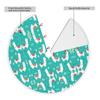 Cute Christmas Tree Skirt with Pom-Poms, Llama and Cactus Design view 4