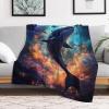 Whale Blanket, Plush Soft Warm Flannel Throw, Four-Season Fleece Blanket, Sofa and Bed Blanket, 150 x 200 cm view 2