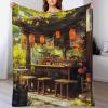 Japan-Style Throw Blanket for Bed, Sofa, or Couch, 3D Flannel-Print Fleece Blanket, Plush Room Decor, 130 × 180 cm view 1