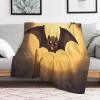 Bat Blanket, Extra-Thick Warm Flannel Fleece Throw, 150 x 200 cm view 2
