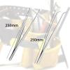 Professional Stainless Steel Tweezers, 25 cm, Curved and Straight, 3-Piece Set view 4