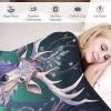 AAPZY Premium Bedspread | Soft Flannel Deer Blanket with 3D Pattern for Bed or Couch, 130 x 150 cm view 3