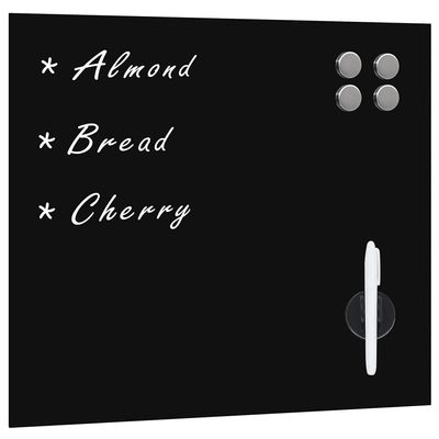 Brokky Wall-Mounted Magnetic Glass Board, 50 x 50 cm