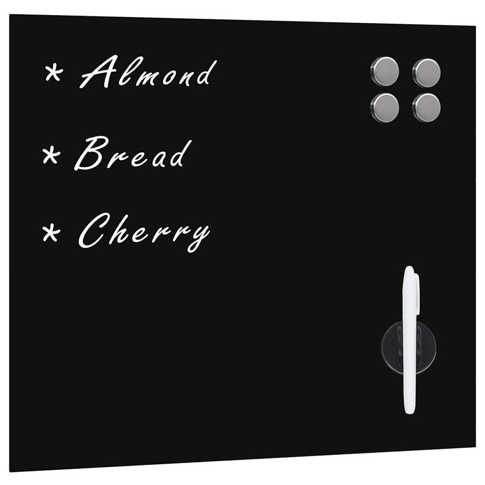 Brokky Wall-Mounted Magnetic Glass Board, 50 x 50 cm