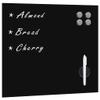 Brokky Wall-Mounted Magnetic Glass Board, 50 x 50 cm view 1