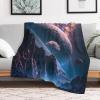 Cherry Tree Japan Art Super Soft Flannel Fleece Throw Blanket view 2