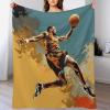 Basketball Sports Blanket, Soft Warm Flannel Fleece Throw, 150 x 200 cm view 1