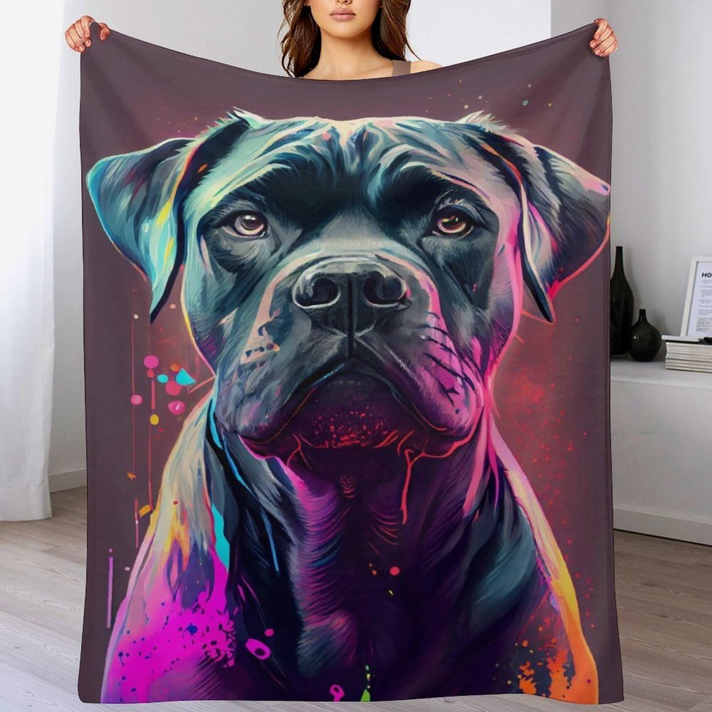 Soft Warm Cane Corso Flannel Fleece Blanket, 130 × 180 cm