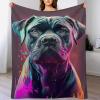 Soft Warm Cane Corso Flannel Fleece Blanket, 130 × 180 cm view 1