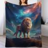 Lwe Flannel Fleece Throw Blanket, Super-Soft Warm Microfiber Blanket for Sofa, 130 x 150 cm view 1