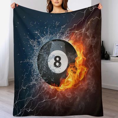 Billiards Bedding Flannel Fleece 3D Throw Blanket, 180 x 200 cm