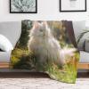 Cute Cat Blanket, Fluffy & Super Soft Flannel Fleece Throw, 150 x 200 cm view 2