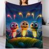 Cute Butterfly Flannel Fleece Throw Blanket, Soft and Warm view 1