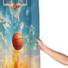 BEIVGOXL Basketball Print Shower Curtain Set, 72 x 72 in, with 12 Plastic Hooks view 4