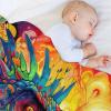 AAPZY Dinosaur Fleece Blanket, Super Soft Plush Throw for Women, Men, Girls and Boys, 130 x 150 cm view 4