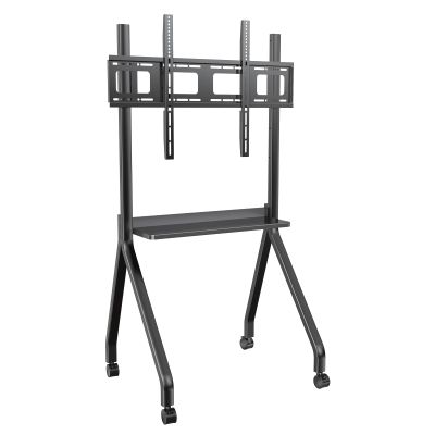 Portable Stand with Four Lockable Wheels for 55–65-Inch Displays