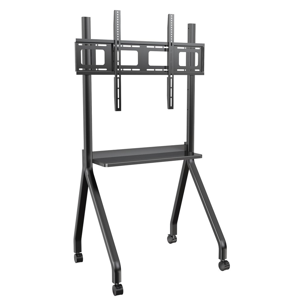 Portable Stand with Four Lockable Wheels for 55–65-Inch Displays