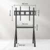 Portable Stand with Four Lockable Wheels for 55–65-Inch Displays view 3