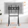Portable Stand with Four Lockable Wheels for 55–65-Inch Displays view 4