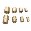 LTRAJUYNH 1-Piece Brass/Copper Hex Hose Pipe Coupler, Female-to-Male Thread, 1/2 in (F × 1/2 in) view 2