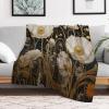 AAPZY Soft Flannel 3D Printed Fleece Blanket, Flower, 55 x 71 in view 2