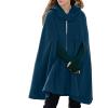 Elegant Hooded Cotton Cape, Unisex Medieval Poncho view 1