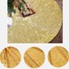 Morbuy Sequin Christmas Tree Skirt, Round Silver Tree Cover, 90 cm view 2