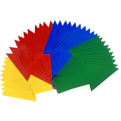 Directional Signs, Removable Floor Arrows, Self-Adhesive Stickers for Warehouse Events (Assorted)