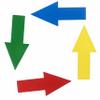 Directional Signs, Removable Floor Arrows, Self-Adhesive Stickers for Warehouse Events (Assorted) view 3