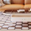 Simple Modern Coffee Table with Open Shelf and Drawer view 4