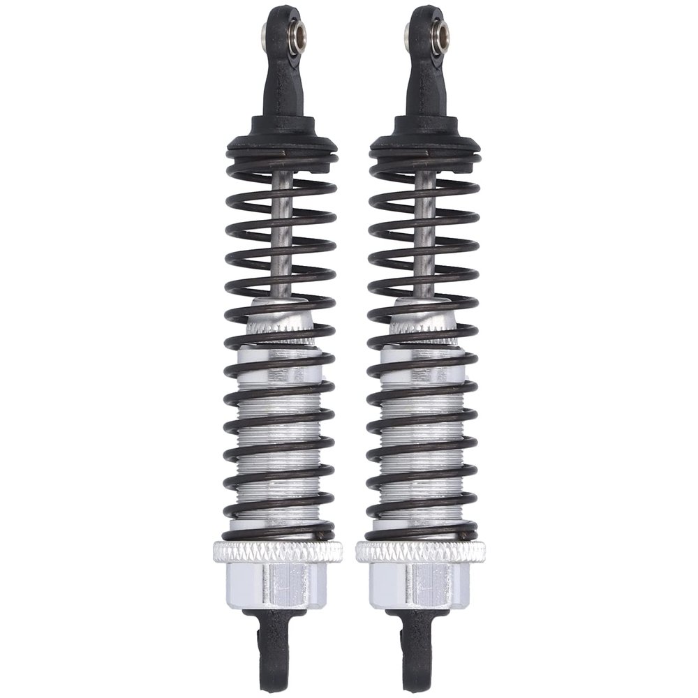 2-Pack 80 mm RC Aluminum Shocks for Traxxas Slash 2WD, Silver