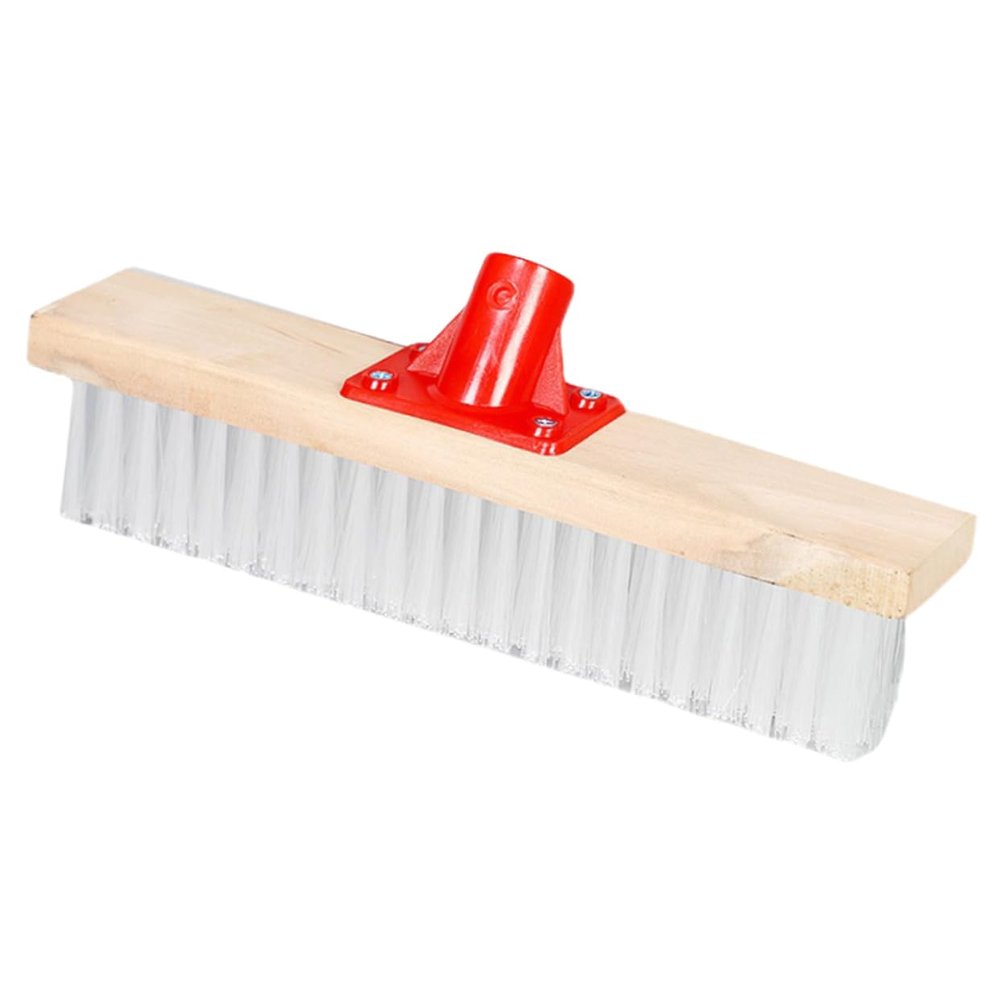 Cabilock Floor Scrub Brush with Long Handle and Stiff Plastic Bristles