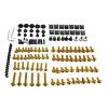 XWDPDNHHD Motorcycle Fairing Bolt Kit for Valkyrie XL1000/XL125V V1–3 Varadero, Gold view 1