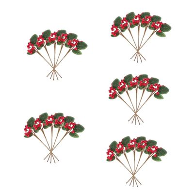RORPOIR 25-Piece Artificial Berry Branches for Christmas Decoration, Waterproof Fake Berry Picks for Christmas Trees and Table Arrangements, Vibrant Colors for Festive Occasions