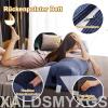 Bed Backrest Pillow 100 cm, Green Corduroy Wedge Cushion with Side Pocket view 4