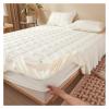 Thick Quilted Bed Skirt, Mattress Cover, Fitted Sheet, Bedspread, Bed Valance (Pair of Pillowcases) view 1