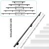 Indoor Stair Railing, 1–20 ft, Round Black Metal Handrail view 2