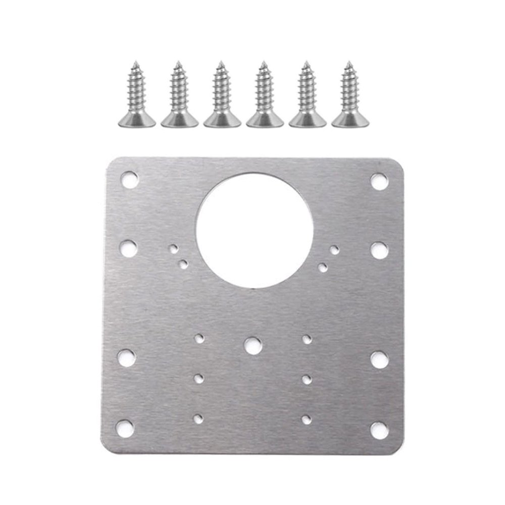 1 Set Stainless Steel Hinge Repair Plates for Cabinet Doors