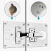 1 Set Stainless Steel Hinge Repair Plates for Cabinet Doors view 3
