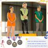 RoundFunny 1st, 2nd & 3rd Place Medals, Gold Silver Bronze, 2 in (5.1 cm), 48-Pack view 3