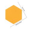 12 Self-Adhesive Hexagonal Felt Wall Stickers for Office and School view 2
