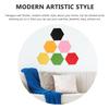 12 Self-Adhesive Hexagonal Felt Wall Stickers for Office and School view 3